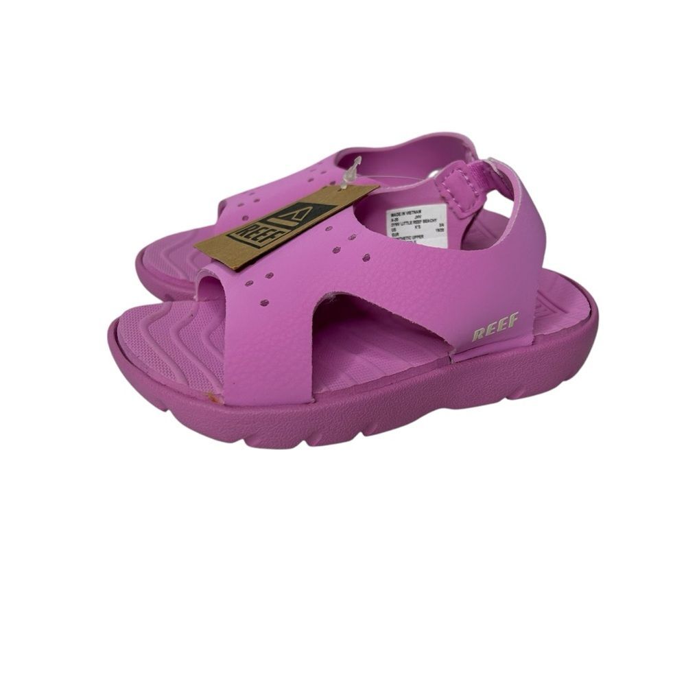New Reef Kids Pink Beachy Sandals 3/4